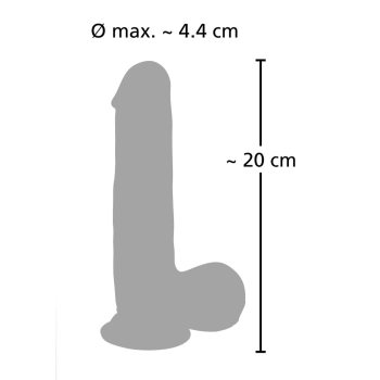 Penis realistyczny z jądrami rotacja 8trybów 21cm