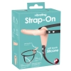 Wibrator strap-on uprząż paski 10 trybów 15cm sex