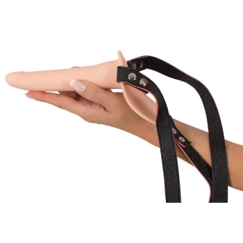 Wibrator strap-on uprząż paski 10 trybów 15cm sex