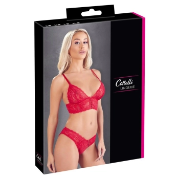 Bra Set Red M