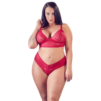 Bra and Red Briefs XL