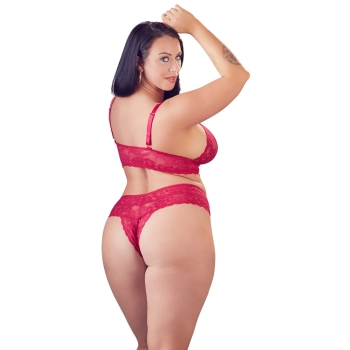 Bra and Red Briefs 3XL