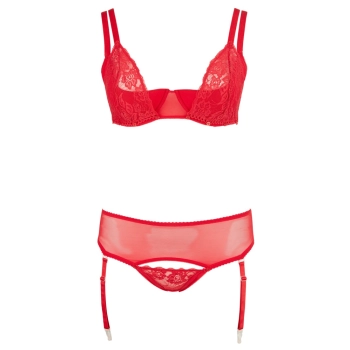 Bra Set red 95D/2XL