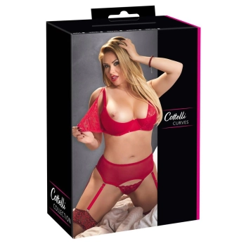 Bra Set red 95D/2XL