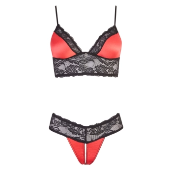 Bra Set with red M