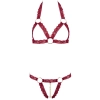 Bra Set open red M/L