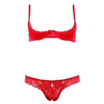 Half-cup Bra Set 80B/M