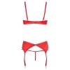 Shelf Bra Set red 75B/S