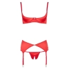 Shelf Bra Set red 75B/S