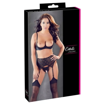 Shelf Bra Suspender Set 80B/M