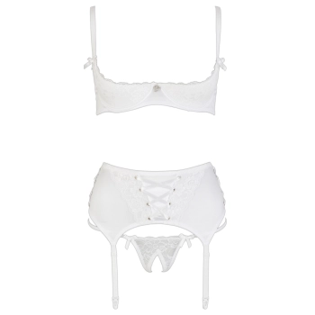 Shelf Bra Set white 75B/S