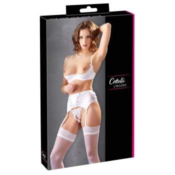 Shelf Bra Set white 75B/S