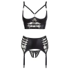 Shelf Bra Suspender Set 85C/L