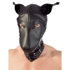 Imitation leather dog mask