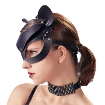 Bad Kitty Cat Mask Rhinestones