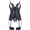 Koszulka do podwieszania Cottelli LINGERIE z otwartym krokiem L