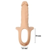 Proteza strap-on pusta przedłużająca penisa 24cm