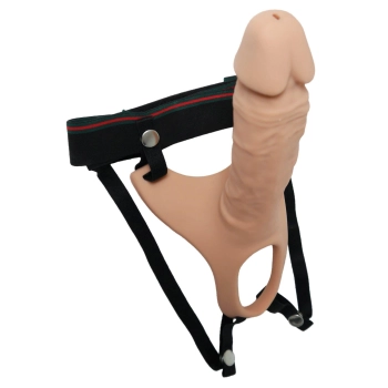 Proteza strap-on pusta przedłużająca penisa 24cm