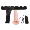 Wibrujący penis strapon proteza pusty środek 17cm