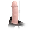 Wibrujący penis strapon proteza pusty środek 17cm