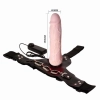 Realistyczny penis na pasach wibrator strapon 19cm