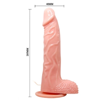 Dildo na przyssawce z rotacją obrotami sex 20cm