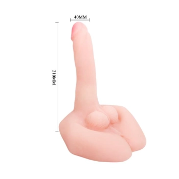 Dildo realistyczne penis przyssawka obroty 21cm