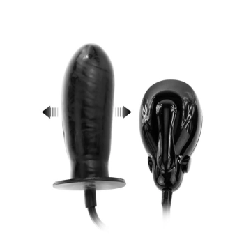 Dildo pompowane realistyczny penis czarny 16cm