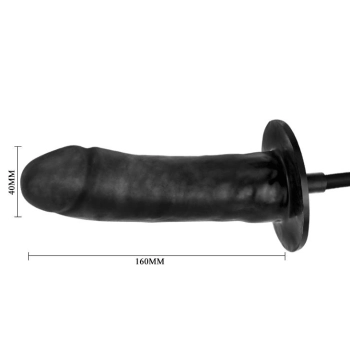 Dildo pompowane realistyczny penis czarny 16cm