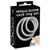 Metallic Silicone Cock ring se