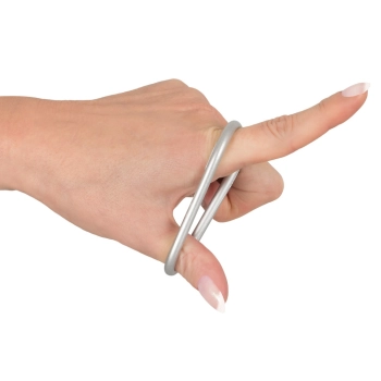 Metallic Silicone Cock ring se