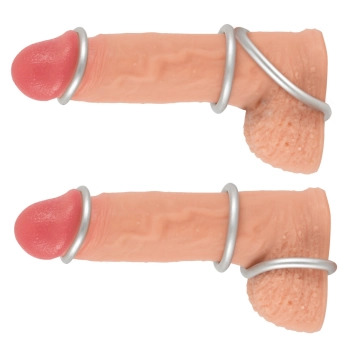 Metallic Silicone Cock ring se