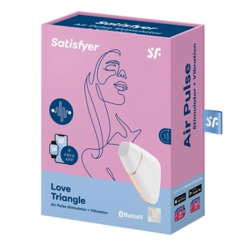 Masażer powietrzny satisfyer love triangle z apką