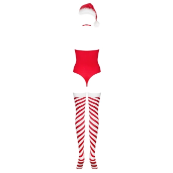 Bielizna-Kissmas body czerwone  S/M