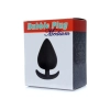 Gładka czarna zatyczka analna korek sex plug 8cm