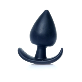 Gładka czarna zatyczka analna korek sex plug 8cm