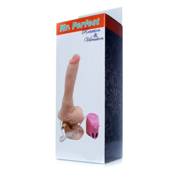 Dildo penis na przyssawce obroty rotacja 24cm