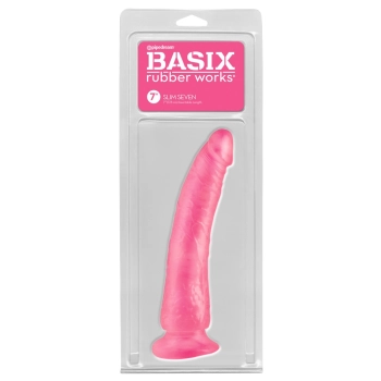 Różowe silikonowe żylaste dildo przyssawka 17,5cm