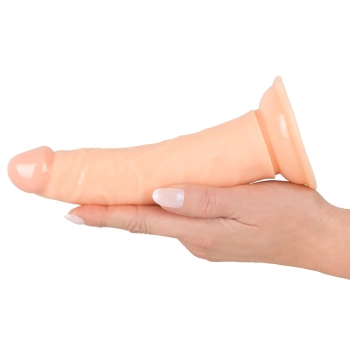 Zakrzywione dildo żylaste penis z przyssawką 18cm