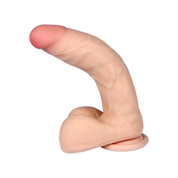 Dildo z kręgosłupem członek penis z jądrami 23cm