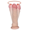 Realistyczny jak penis dildo cyberskóra 21cm