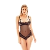 Bielizna - Clarence S/M (body czarne + obroża/black body + collar)