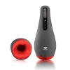 Masturbator ssący Airturn 2 z wibracją i podgrzewaniem USB czarny 22 cm