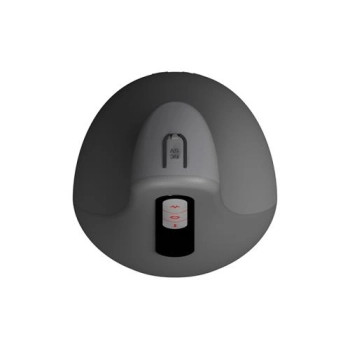 Masturbator ssący Airturn 2 z wibracją i podgrzewaniem USB czarny 22 cm