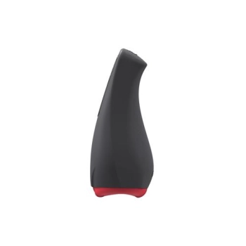 Masturbator ssący Airturn 2 z wibracją i podgrzewaniem USB czarny 22 cm