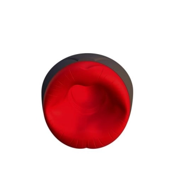 Masturbator ssący Airturn 2 z wibracją i podgrzewaniem USB czarny 22 cm