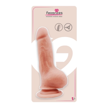 ALL TIME FAVORITES BENDABLE DILDO FLESH