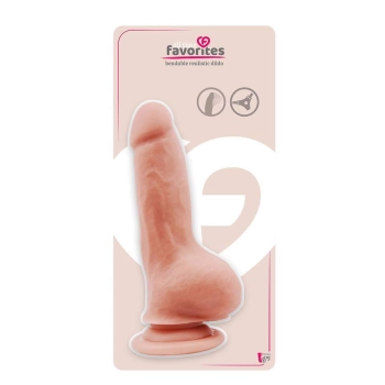 ALL TIME FAVORITES BENDABLE DILDO FLESH