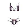 BARELY BARE TIE ME UP LINGERIE SET BLACK