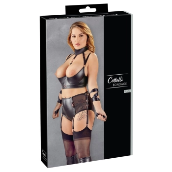 Shelf Bra Set Bondage 85D/L